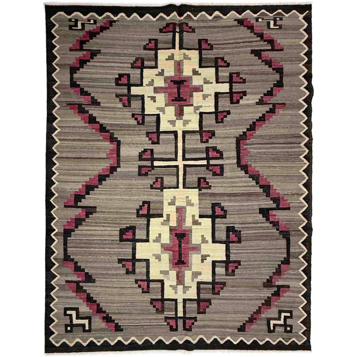 Handmade Multi Kilim Geometric 6x9 ft