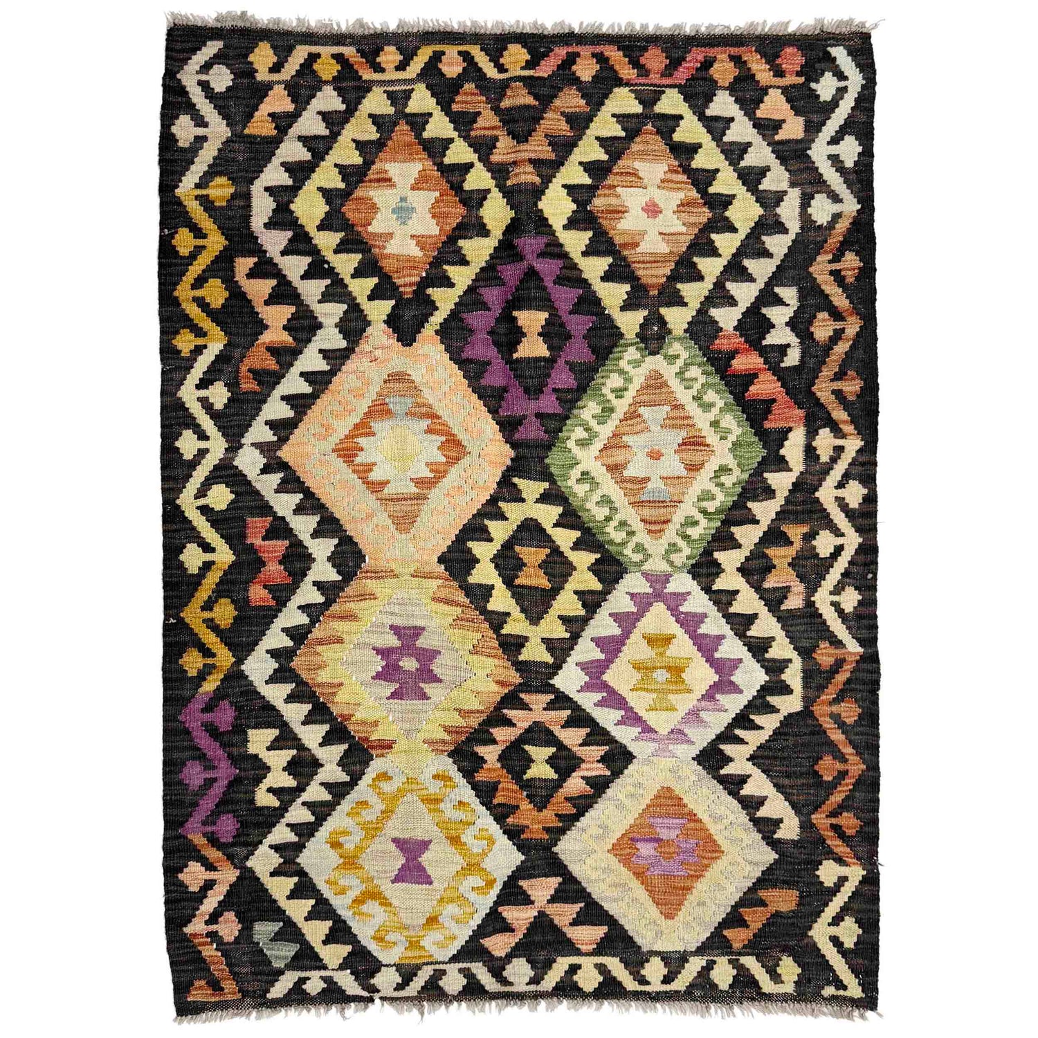 Handmade Multi Kilim Geometric 3x5 ft