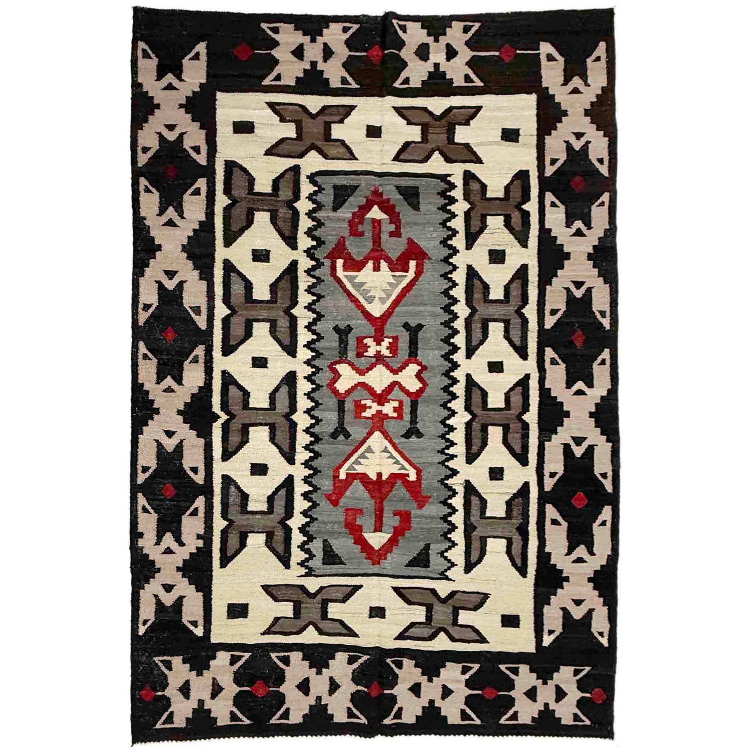 Handmade Multi Kilim Geometric 5x8 ft