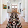 Handmade Multi Kilim Geometric 10' Runner