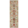 Handmade Multi Kilim Geometric 10' Runner