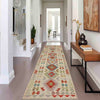 Handmade Multi Kilim Geometric 10' Runner