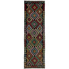 Handmade Multi Kilim Geometric 10' Runner