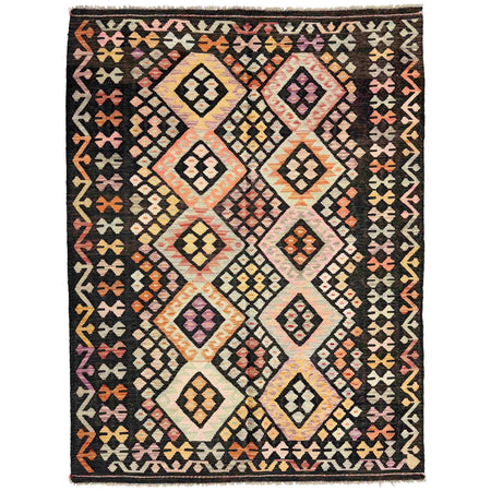 Handmade Multi Kilim Geometric 4x7 ft