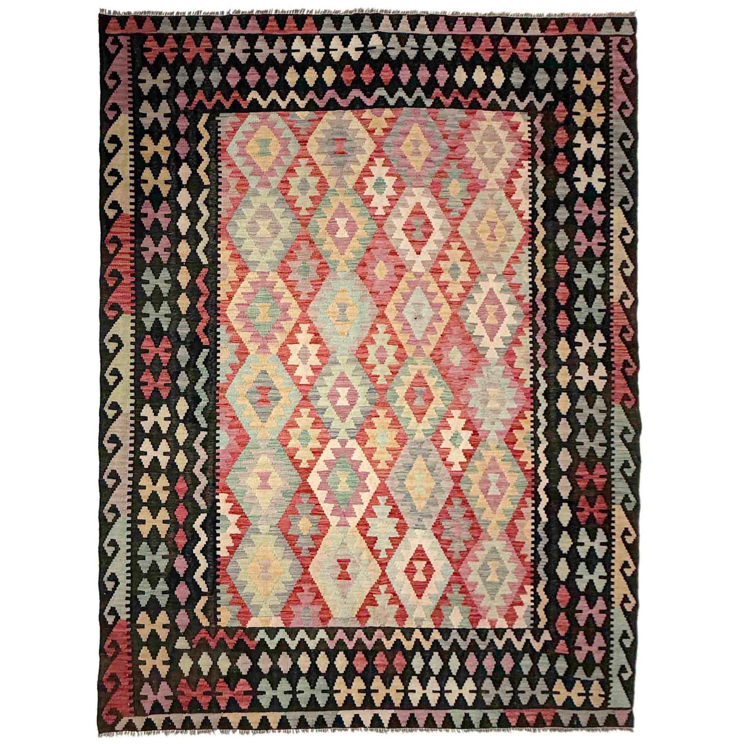 Handmade Multi Kilim Geometric 7x10 ft