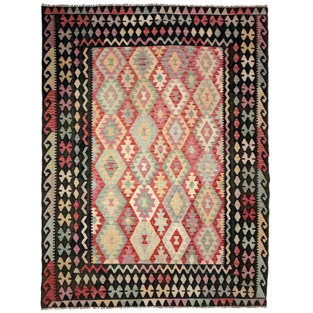 Handmade Multi Kilim Geometric 7x10 ft