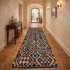 Handmade Multi Kilim Geometric 10' Runner