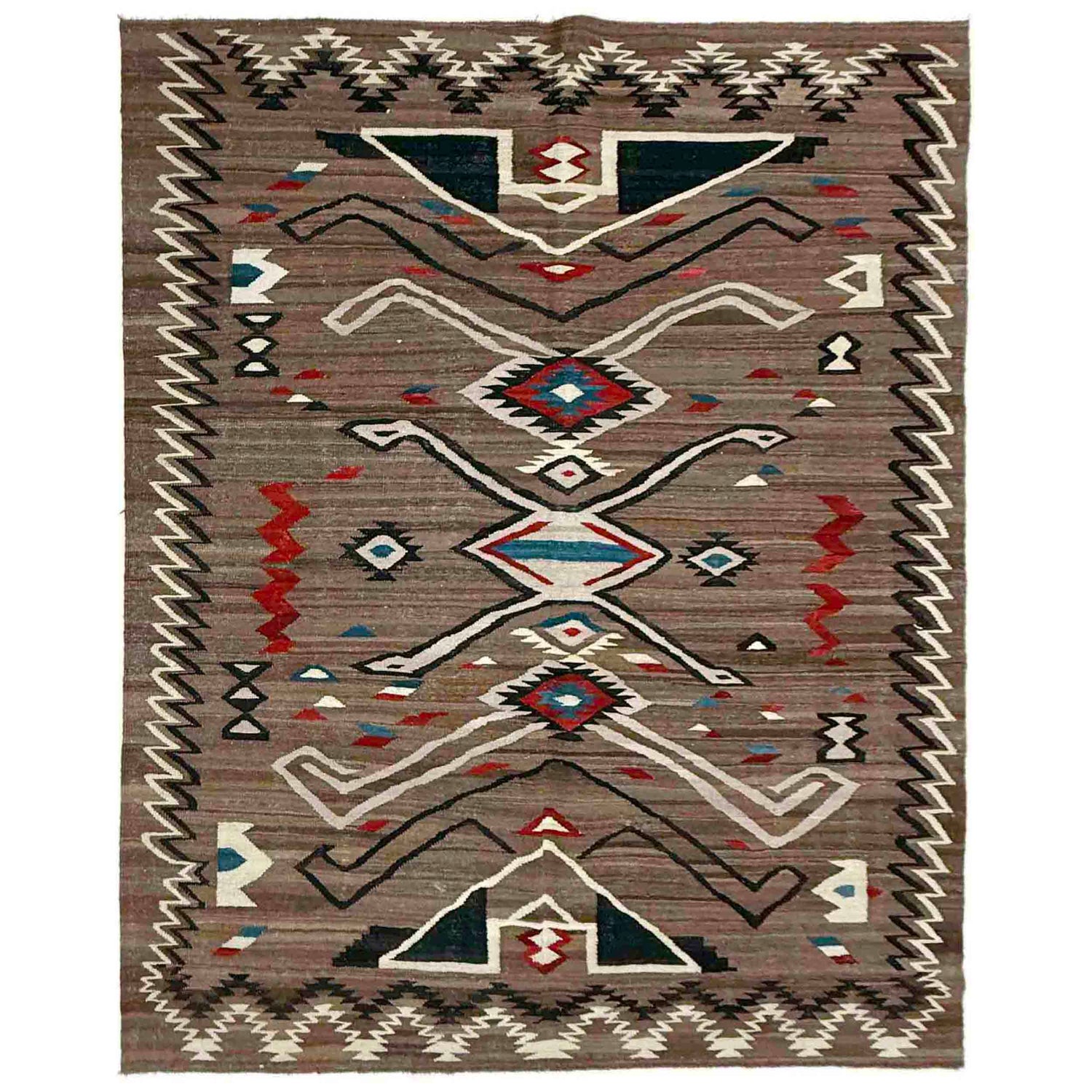 Handmade Multi Kilim Geometric 6x9 ft