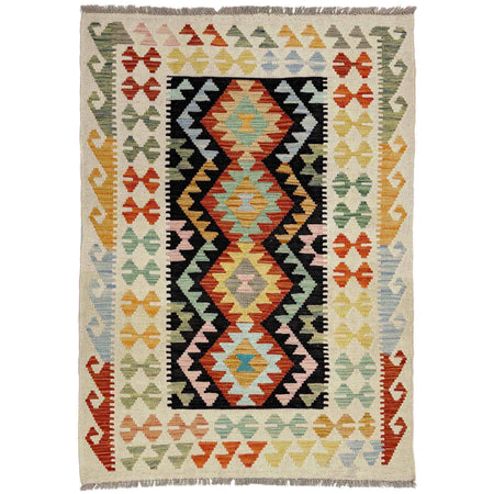 Handmade Multi Kilim Geometric 3x5 ft