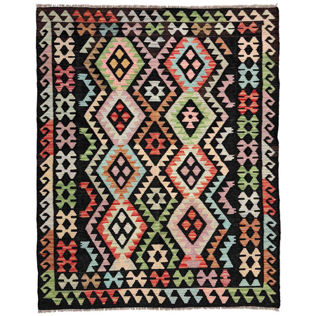 Handmade Multi Kilim Geometric 4x7 ft
