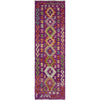 Handmade Multi Kilim Geometric 8' Runner