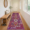 Handmade Multi Kilim Geometric 8' Runner