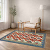 Handmade Multi Kilim Geometric 2x4 ft