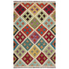 Handmade Multi Kilim Geometric 3x5 ft