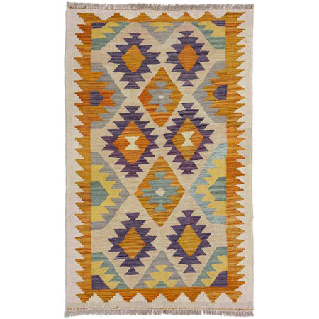Handmade Multi Kilim Geometric 3x5 ft