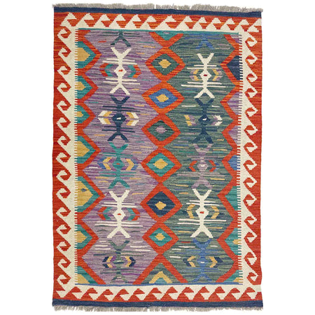 Handmade Multi Kilim Geometric 3x5 ft