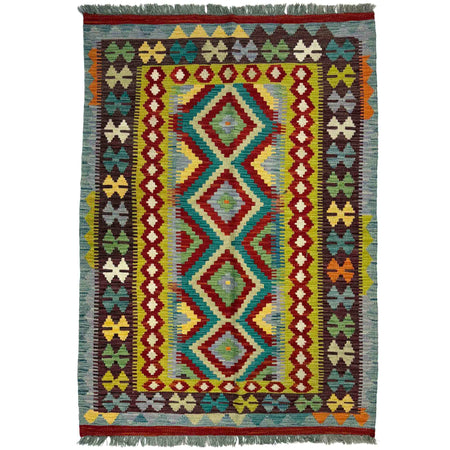 Handmade Multi Kilim Geometric 3x5 ft