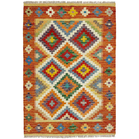 Handmade Multi Kilim Geometric 3x5 ft