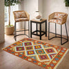 Handmade Multi Kilim Geometric 3x5 ft