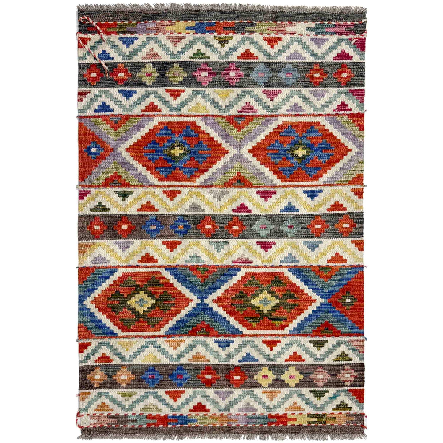 Handmade Multi Kilim Geometric 3x5 ft