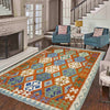 Handmade Multi Kilim Geometric 5x8 ft