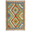 Handmade Multi Kilim Geometric 2x4 ft