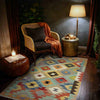 Handmade Multi Kilim Geometric 2x4 ft