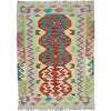 Handmade Multi Kilim Geometric 2x4 ft