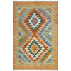Handmade Multi Kilim Geometric 2x4 ft