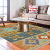 Handmade Multi Kilim Geometric 2x4 ft