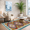 Handmade Multi Kilim Geometric 2x4 ft