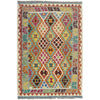 Handmade Multi Kilim Geometric 4x6 ft