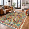 Handmade Multi Kilim Geometric 4x6 ft