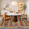 Handmade Multi Kilim Geometric 5x8 ft