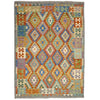 Handmade Multi Kilim Geometric 5x8 ft