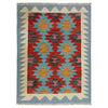 Handmade Multi Kilim Geometric 2x4 ft