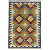 Handmade Multi Kilim Geometric 2x4 ft