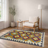 Handmade Multi Kilim Geometric 2x4 ft