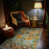 Handmade Multi Kilim Geometric 2x4 ft