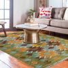 Handmade Multi Kilim Geometric 2x4 ft