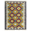 Handmade Multi Kilim Geometric 2x4 ft