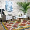 Handmade Multi Kilim Geometric 2x4 ft