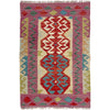 Handmade Multi Kilim Geometric 2x4 ft