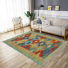 Handmade Multi Kilim Geometric 2x4 ft