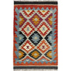 Handmade Multi Kilim Geometric 2x4 ft