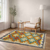 Handmade Multi Kilim Geometric 2x4 ft