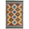 Handmade Multi Kilim Geometric 2x4 ft
