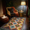 Handmade Multi Kilim Geometric 2x4 ft