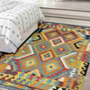 Handmade Multi Kilim Geometric 4x7 ft