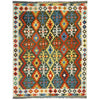 Handmade Multi Kilim Geometric 4x7 ft